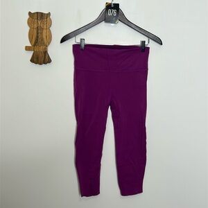 Lululemon purple crop leggings